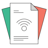 Informationsblatt zu Glasfaseranschlüssen von Unsere Grüne Glasfaser, das Vorteile und Angebote präsentiert.